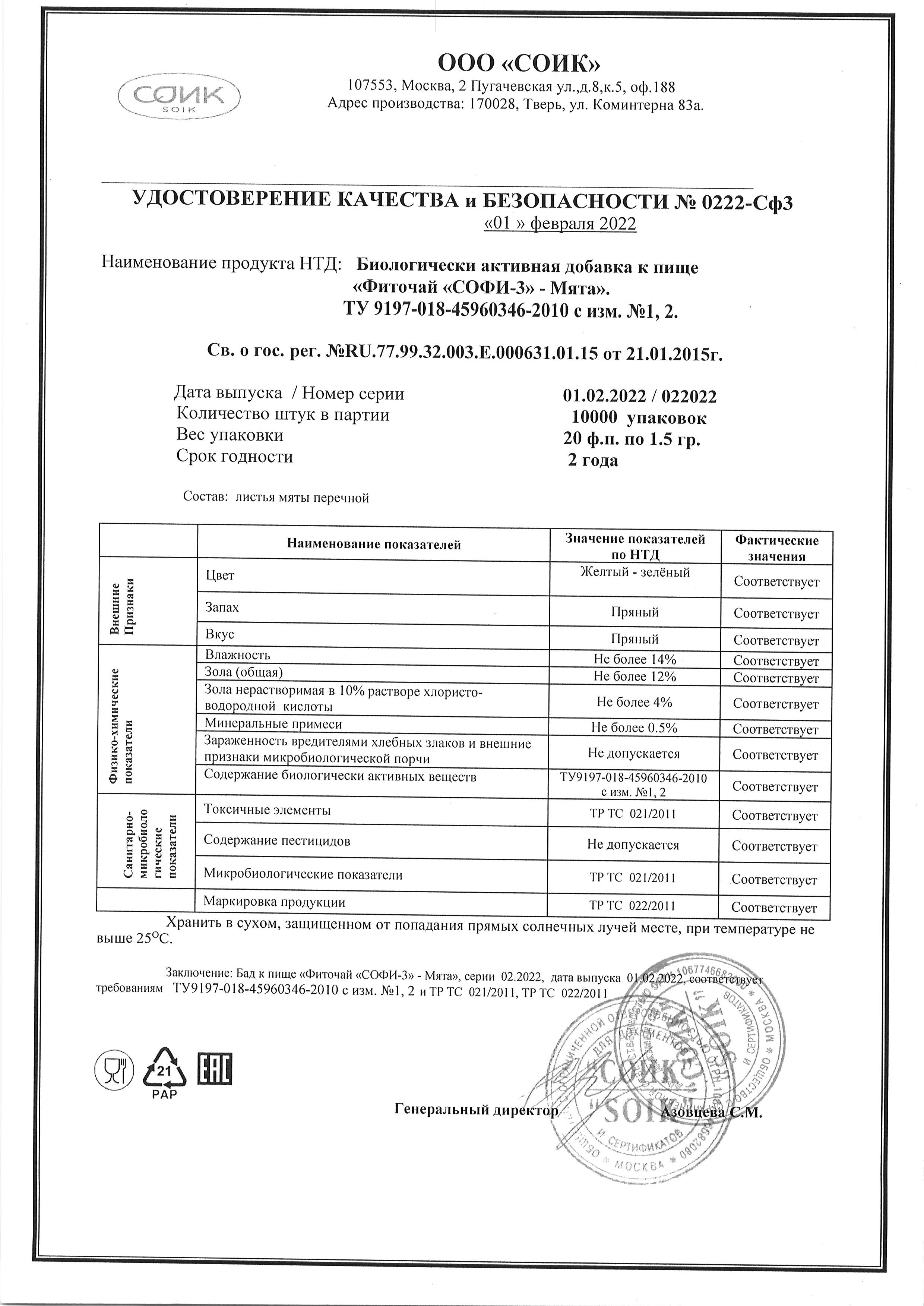 Паспорт №022022